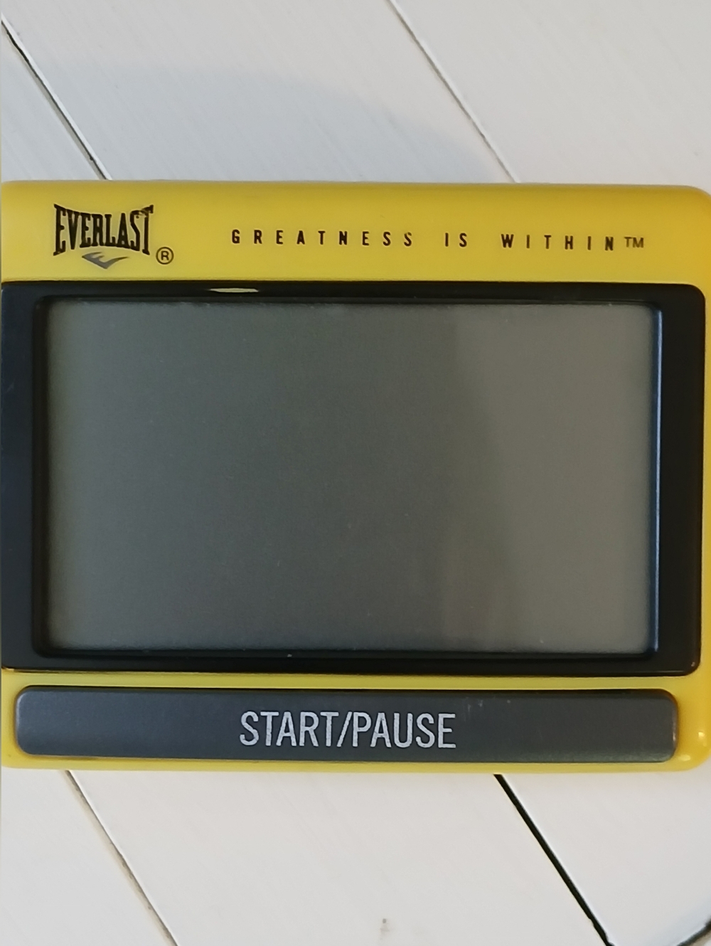 Everlast Interval Training Gym Timer Yellow Removable Belt  Clip & Magnetic Back